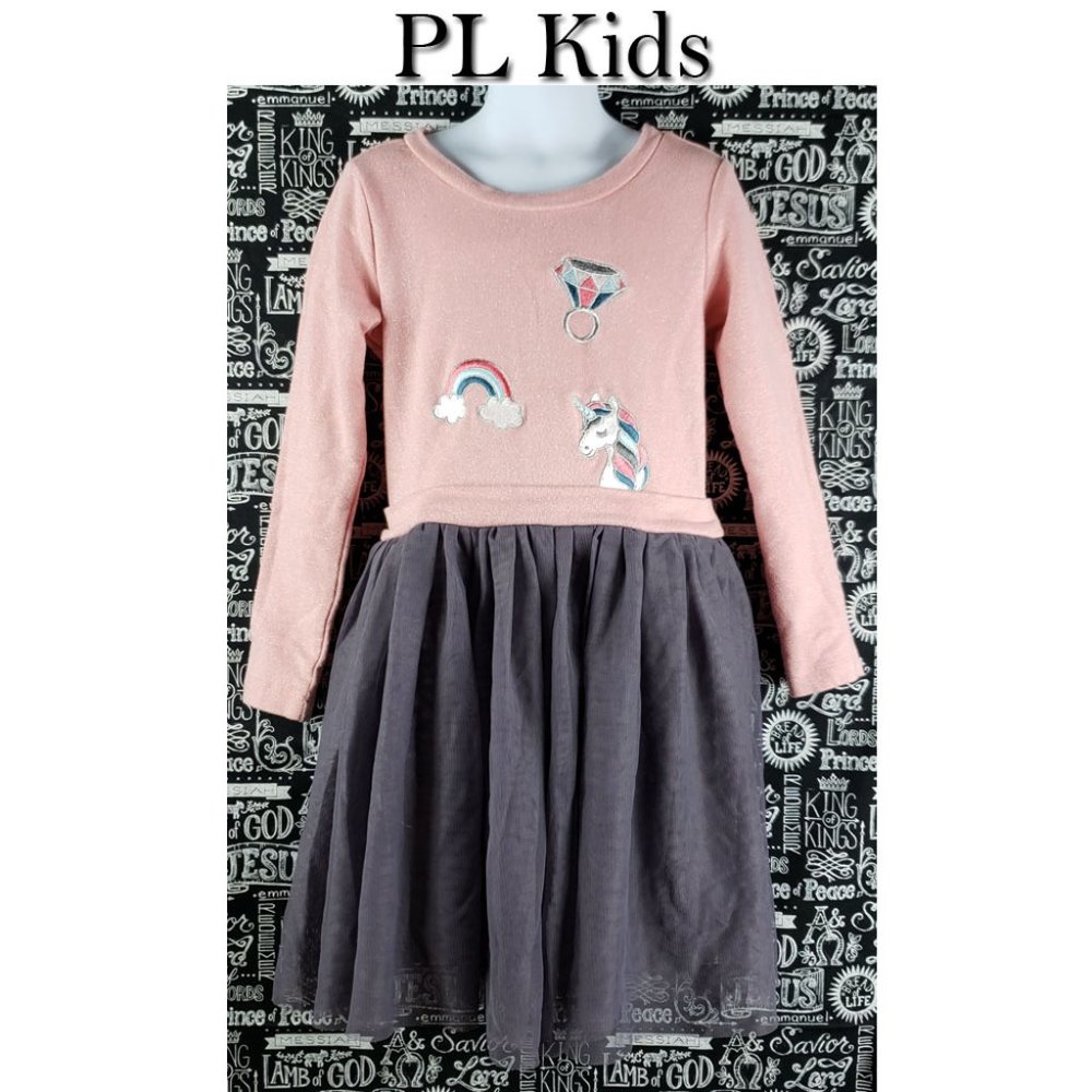 PL Kids Tulle Unicorn Dress Size 6X